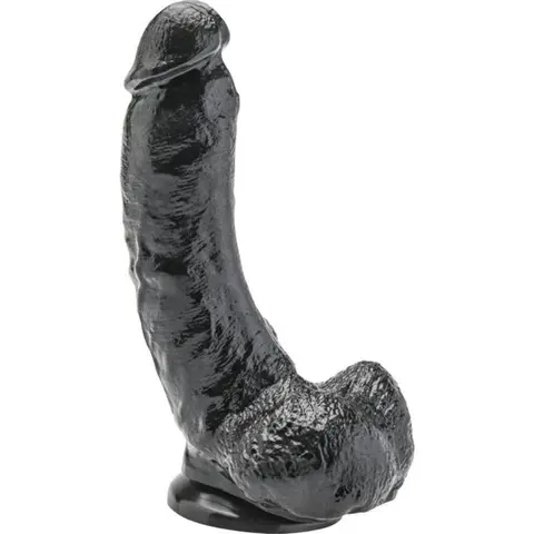 Dildo 20,5 cm mit Kugeln Schwarz