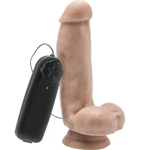 Dildo 12 cm mit Kugeln Vibrator Haut