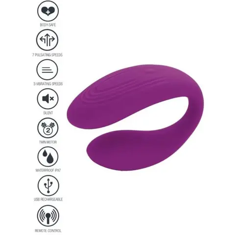 Gebundener Vibrator für Liebespaare, Lila