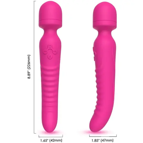 Mission Massager & Vibrator Wärmeeffekt Fuchsia