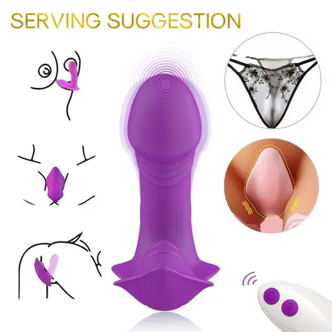 Whistle Vibrator Introducible Fernbedienung Lila