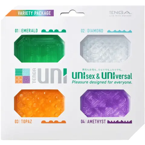 Tenga - Uni Variety Masturbator Fingerhühsch Packung 4 Einheiten