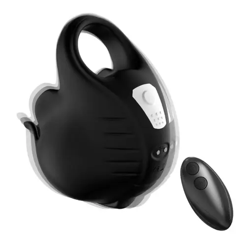 Schröpfen Vibratorring Fernbedienung Schwarz