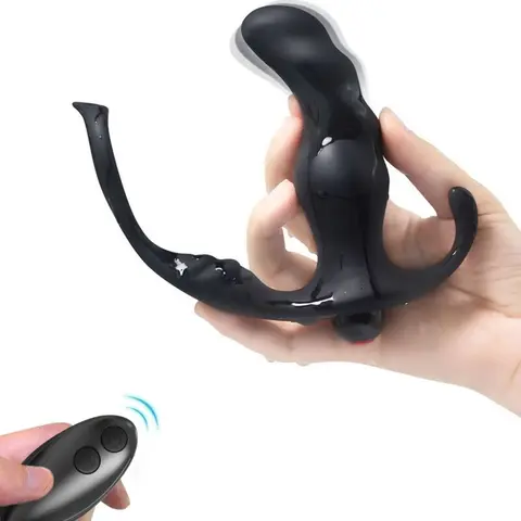 Knight Vibrator Anal Prostata & Ring Fernbedienung Schwarz