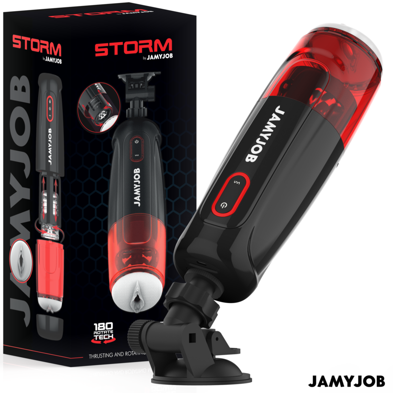 JAMYJOB - STORM AUTOMATISCHER VAGINALMASTURBATOR MIT 10 MODI, ROTATION UND DRUCKFUNKTION