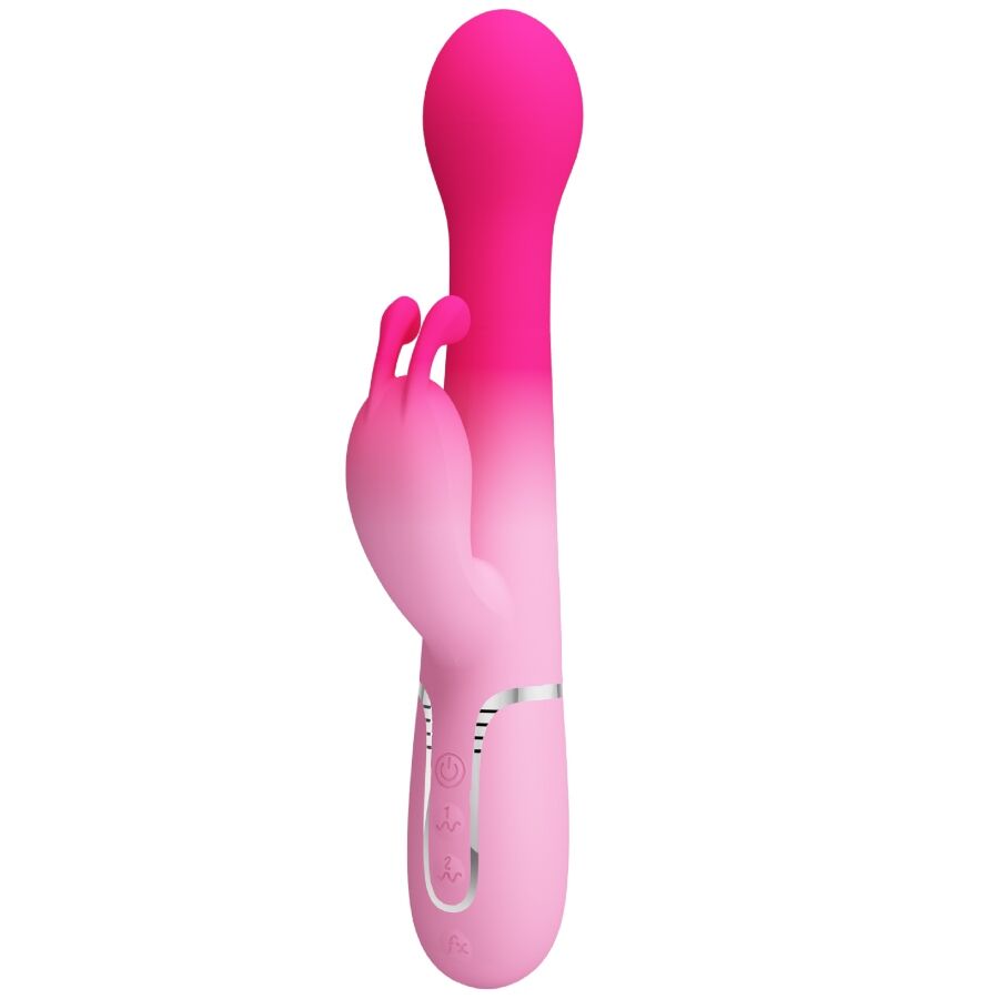 Pretty Love - Dejon 3 in 1 Multifunktions-Rabbit-Vibrator Rosa