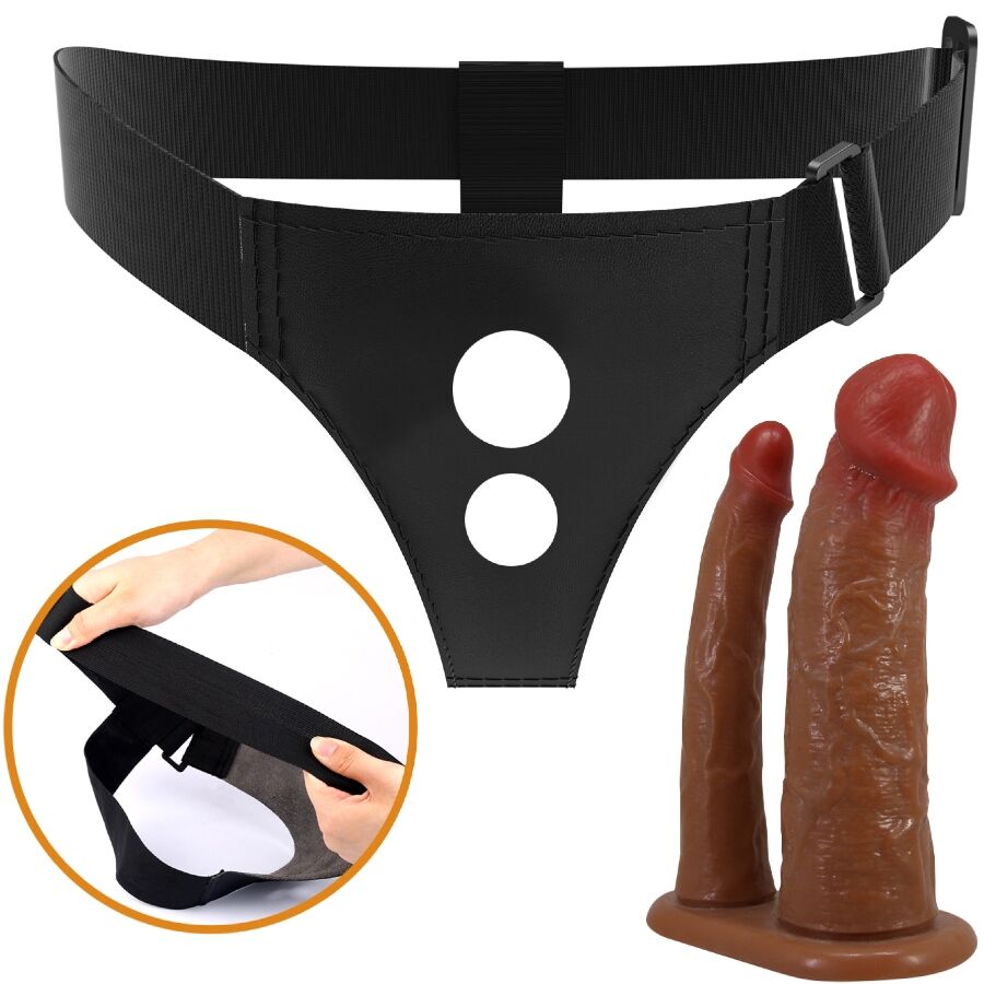 PRETTY LOVE - KEAVEN HARNESS SLIP UNIVERSAL & KOMFORTABEL DOPPELDILDO