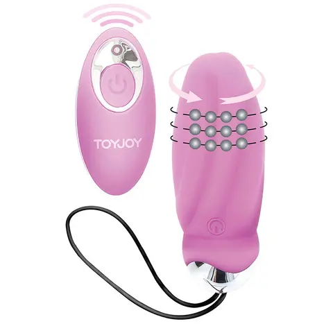 Happiness You Crack Me Up Rosa Vibrator mit Fernbedienung