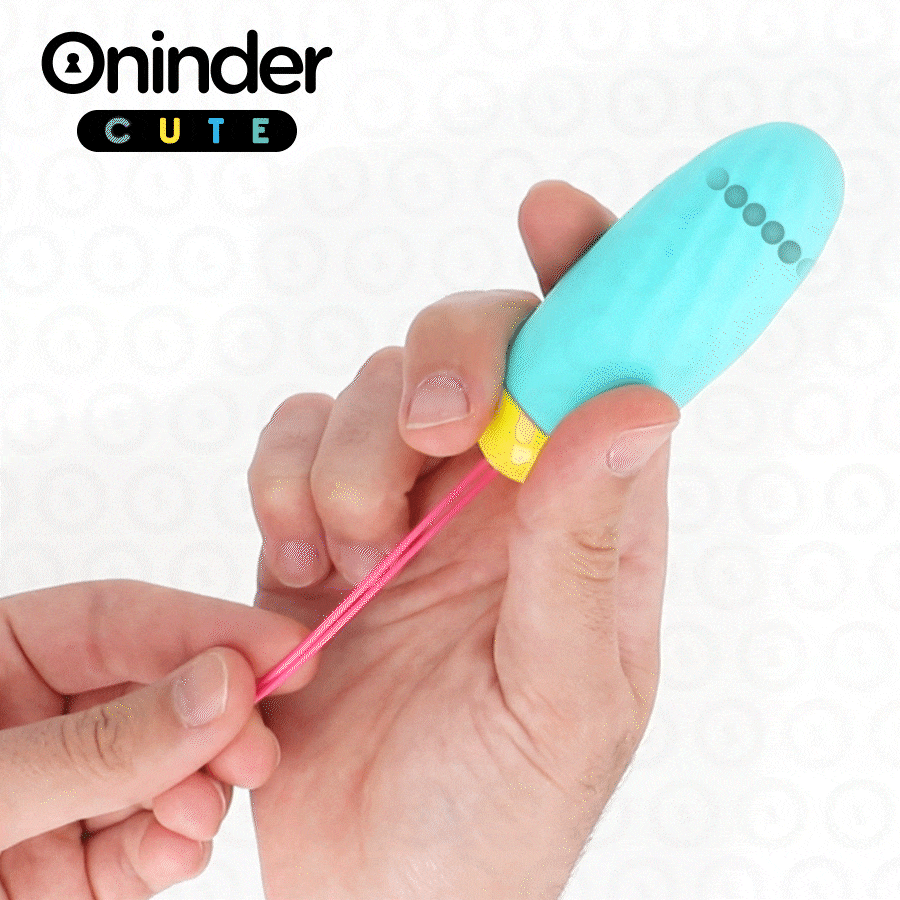 ONINDER CUTE – Vibrierendes Liebes- und Vergnügens-Ei – Rotierende Silikon-Edelsteine – Kostenlose globale App