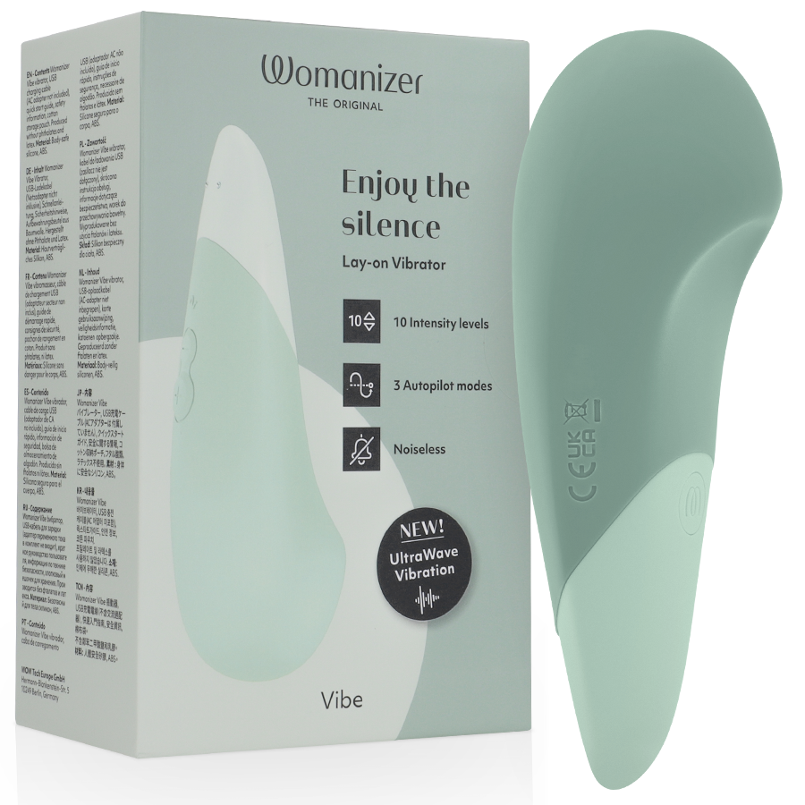 Vibe Lay-On Silent Vibrator Sage