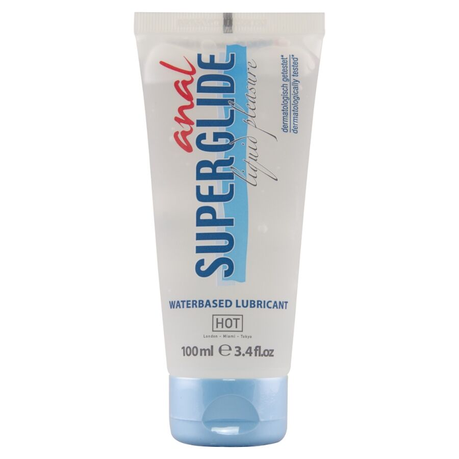 HOT - ANAL SUPERGLIDE FLÜSSIGES GLEITMITTEL AUF WASSERBASIS 100 ML