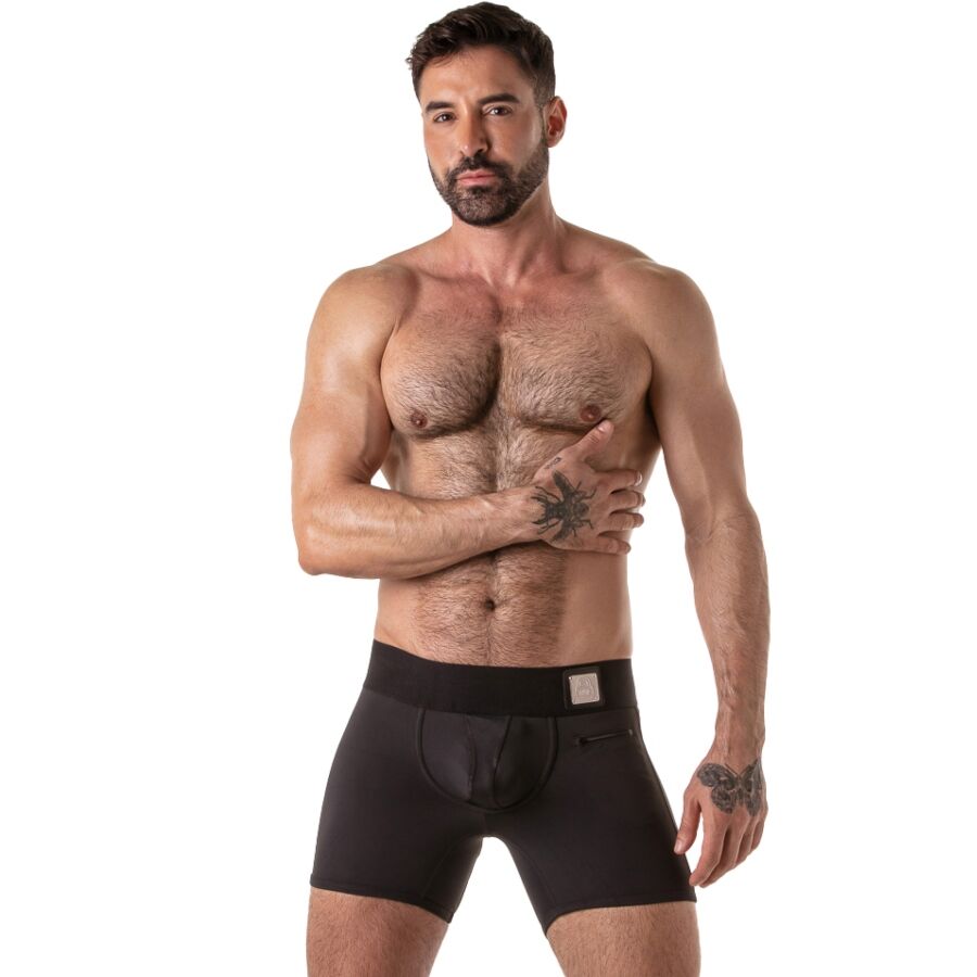 LOCKER GEAR - BREITER BUND-TRUNKHOSE SCHWARZ XL