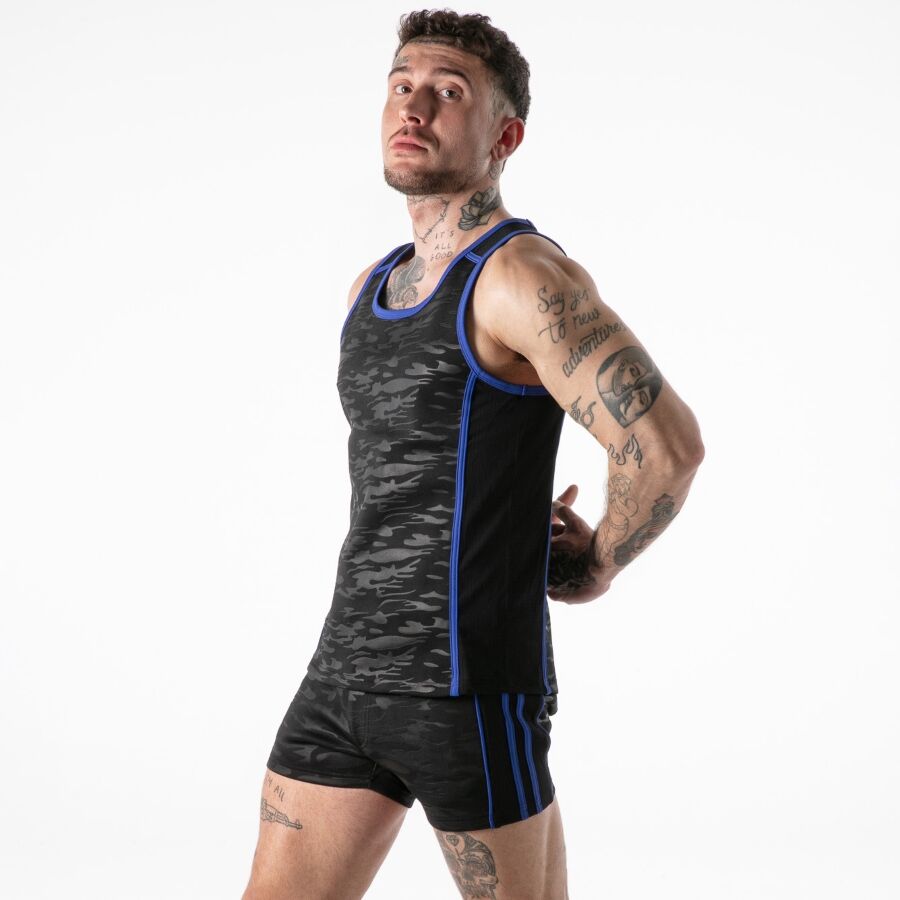 LOCKER GEAR - VOLLSTÄNDIGER MILITÄRZUGRIFF TANKTOP BLAU S