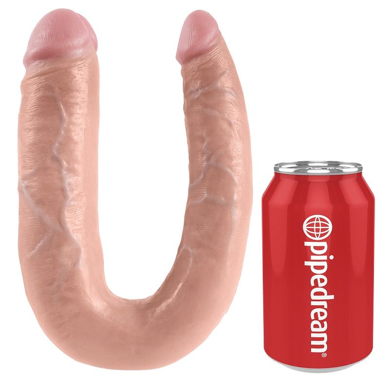 Doppelpenetrationsdildo 17,8 cm Natürlich