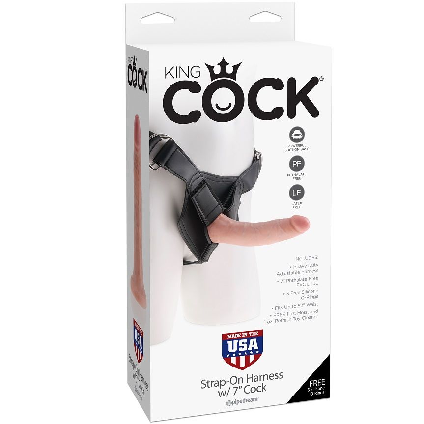 Harness mit Realistischem Penis 17,8 cm