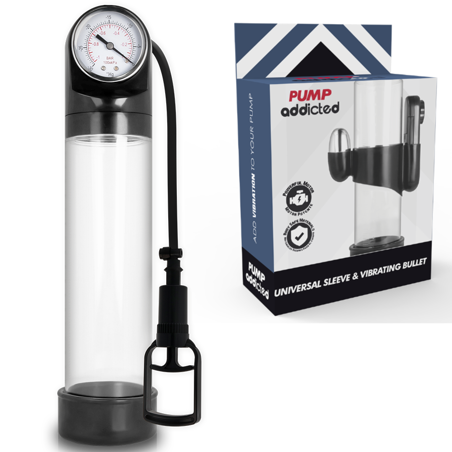 PUMP ADDICTED - RX9 TRANSPARENTE EREKTIONSPUMPE MIT VIBRATOR